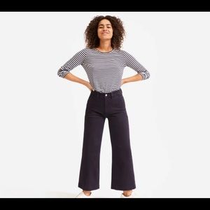 Everlane Wide Leg Crop in Navy